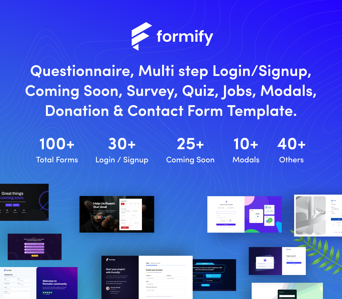 Formify - Coming Soon & Registration Form Template